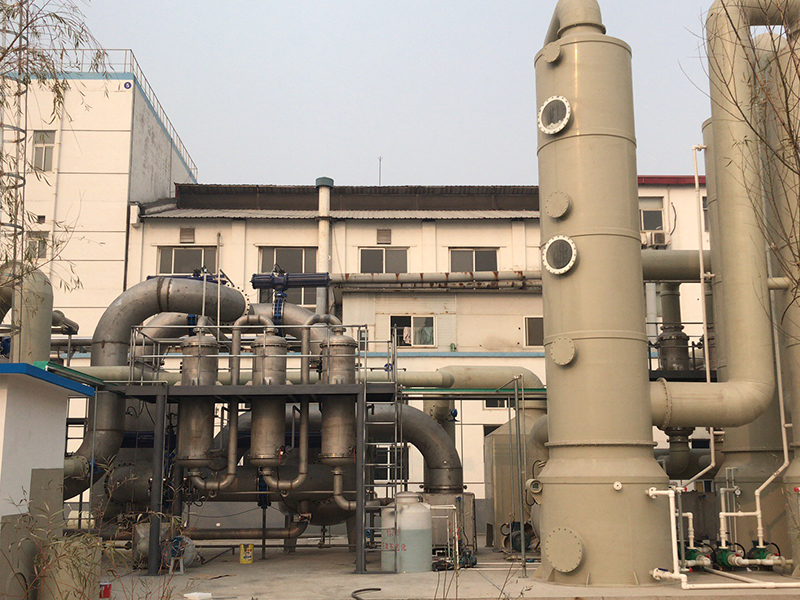 河南利华制药有限公司日处理20000立方风量活性炭吸附解析以及厂区和车间风管安装