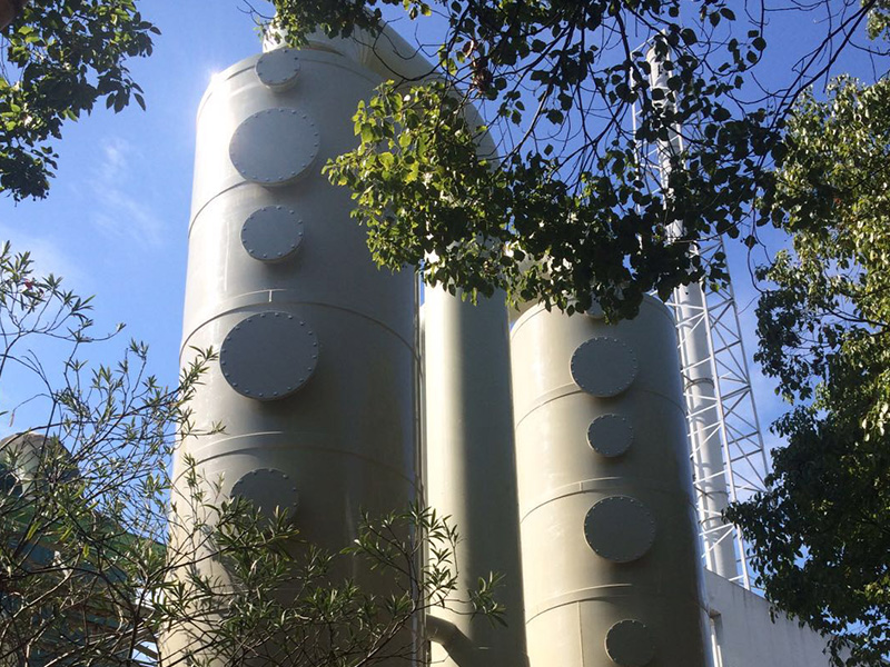 浙江燎原药业有限公司日处理25000立方风量废气处理系统
